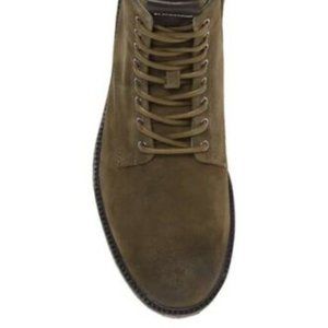 Men's NWT Blackstone Leather Mid Boot with Side Zip Closure.HUNTING GREEN, Sz 13